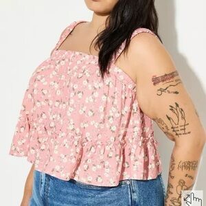 LoveSick Tiered Smocked-Strap Tank